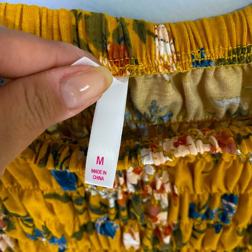 Off shoulder peasant top